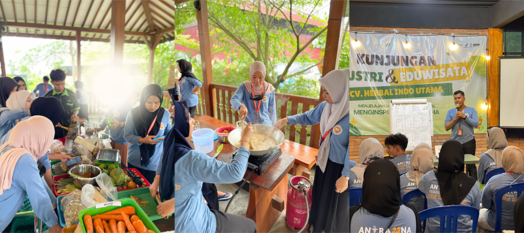 Kegiatan Praktik INH Makassar saat Kunjungan ke Herbal Indo Utama